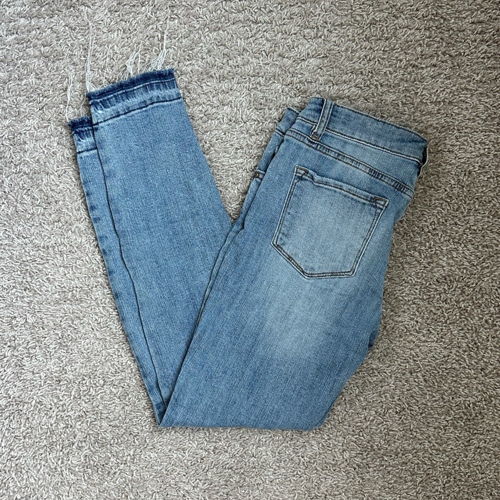 KanCan Hadlee Distressed Released Hem Skinny Jean